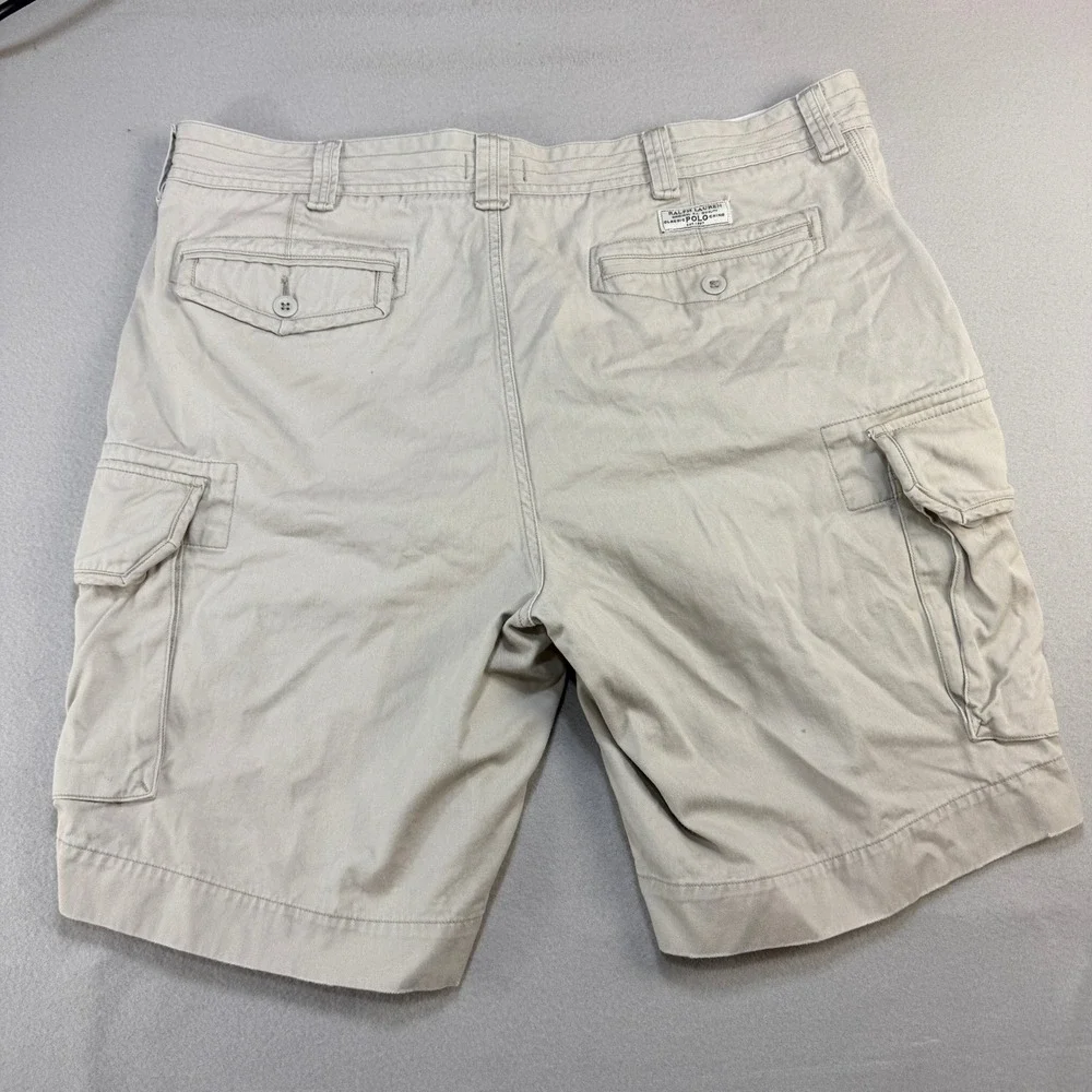 Polo Ralph Lauren Mens Tan Khaki Classic Polo Chino‎ Cargo Shorts Sz 42B